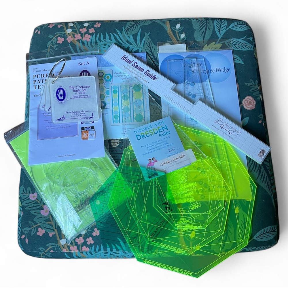 20 Piece Fabric Quilting and Sewing Templates